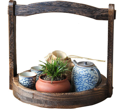PAULOWNIA Yamaguchi Vintage Solid Wood Tray from PAULOWNIA