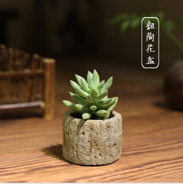 PAULOWNIA Yuna Unique Stone-Look Small Flowerpot from PAULOWNIA