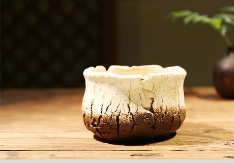 PAULOWNIA Yuna Unique Stone-Look Small Flowerpot from PAULOWNIA