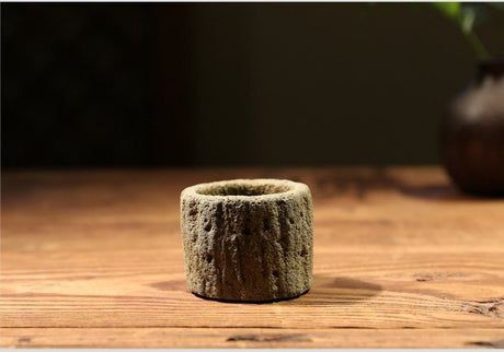 PAULOWNIA Yuna Unique Stone-Look Small Flowerpot from PAULOWNIA