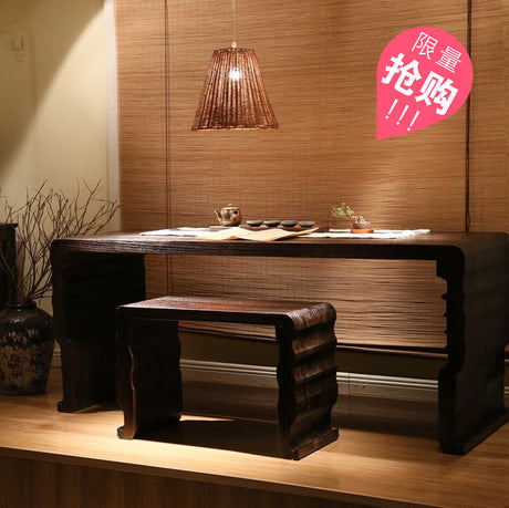 PAULOWNIA Zhaoyang Elegant Resonance Zen Table Stool from PAULOWNIA