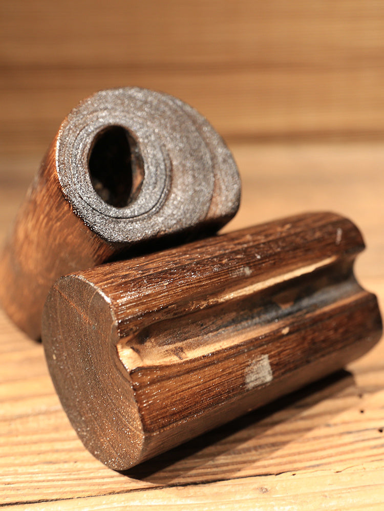 PAULOWNIA Zorion Elegant Rustic Candlestick Holder from PAULOWNIA