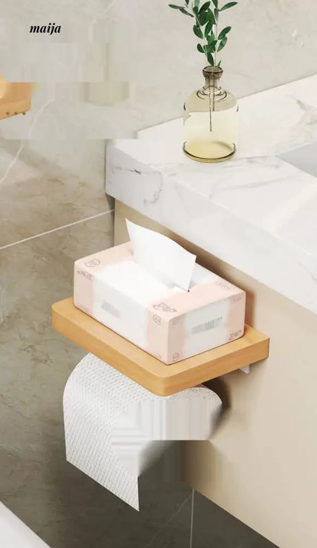 NHSJ Wall-Mounted Bathroom Tissue Box from NHSJ