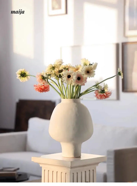 Amelie French Cream Style Handmade Ceramic Vase from maija