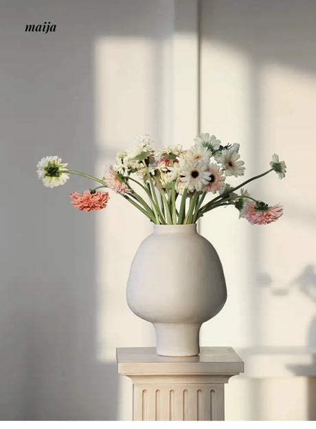 Amelie French Cream Style Handmade Ceramic Vase from maija