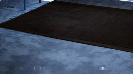 UNDERLAND Pure Black Rectangular Rug from UNDERLAND