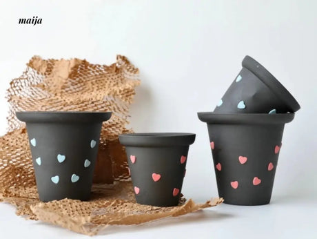 KERRY Handmade Tiny Hearts Flower Pot from maija