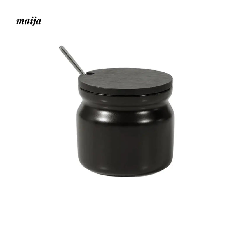 High Temperature Resistant Ceramic Seasoning Jar Set with Lid from maija