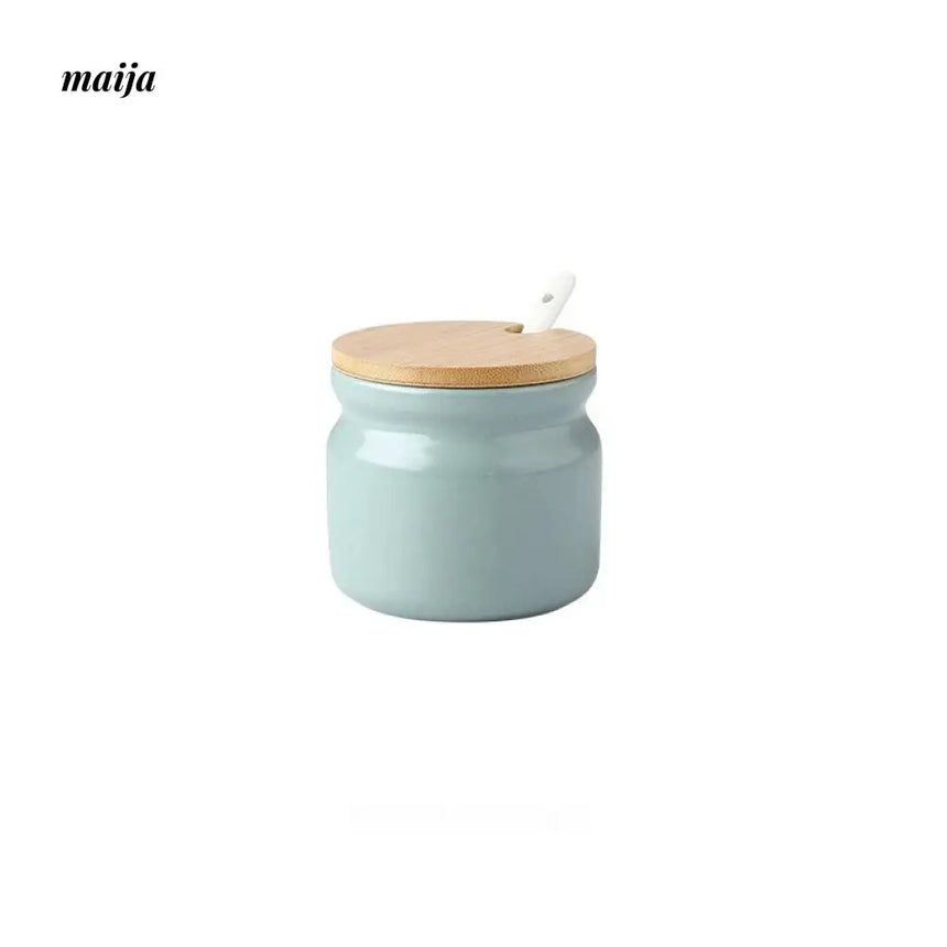 Pastel Ceramic Kitchen Oil and Seasoning Jar from maija