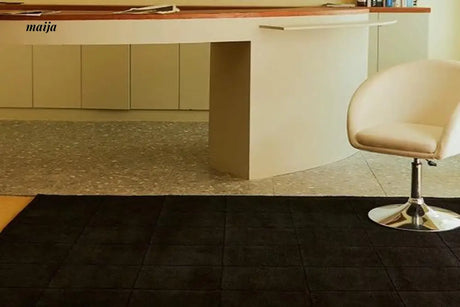 UNDERLAND Pure Black Rectangular Rug from UNDERLAND