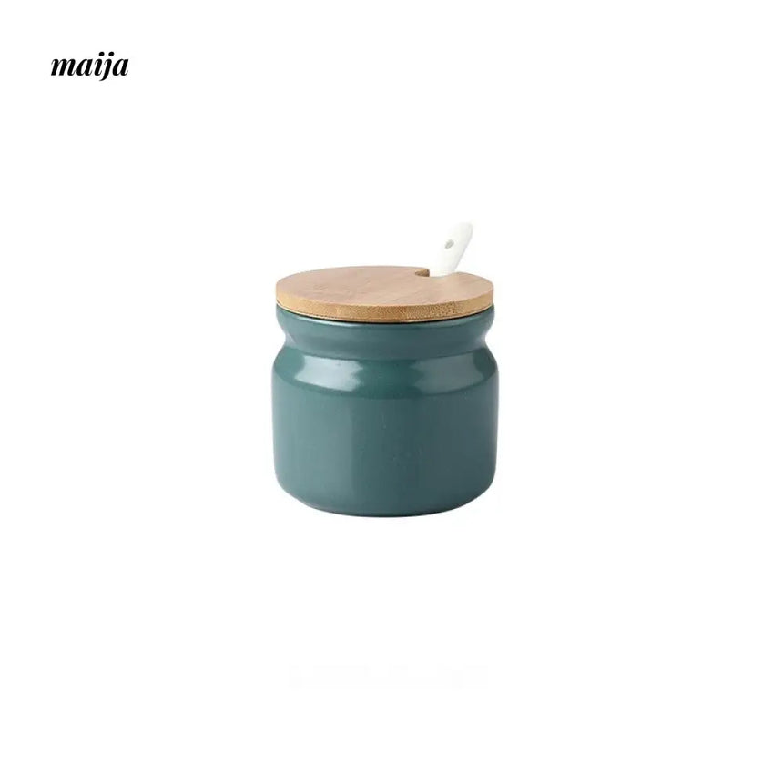 Pastel Ceramic Kitchen Oil and Seasoning Jar from maija