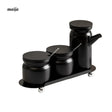 High Temperature Resistant Ceramic Seasoning Jar Set with Lid from maija