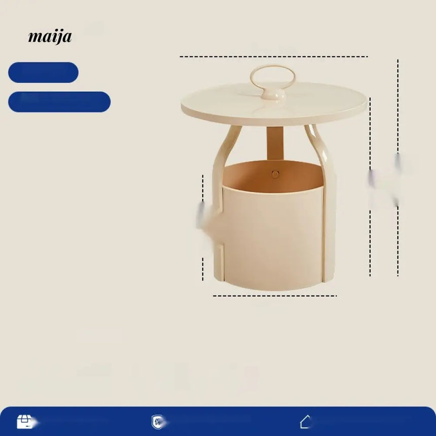 LOWERLEFT Cream Modern Side Table from HOBBYTREE