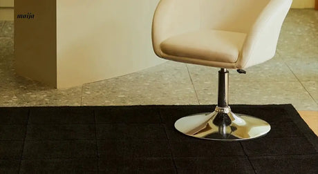 UNDERLAND Pure Black Rectangular Rug from UNDERLAND
