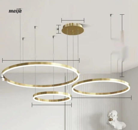 GVG French Style Minimalistic Ring Ceiling Lamp from GVG