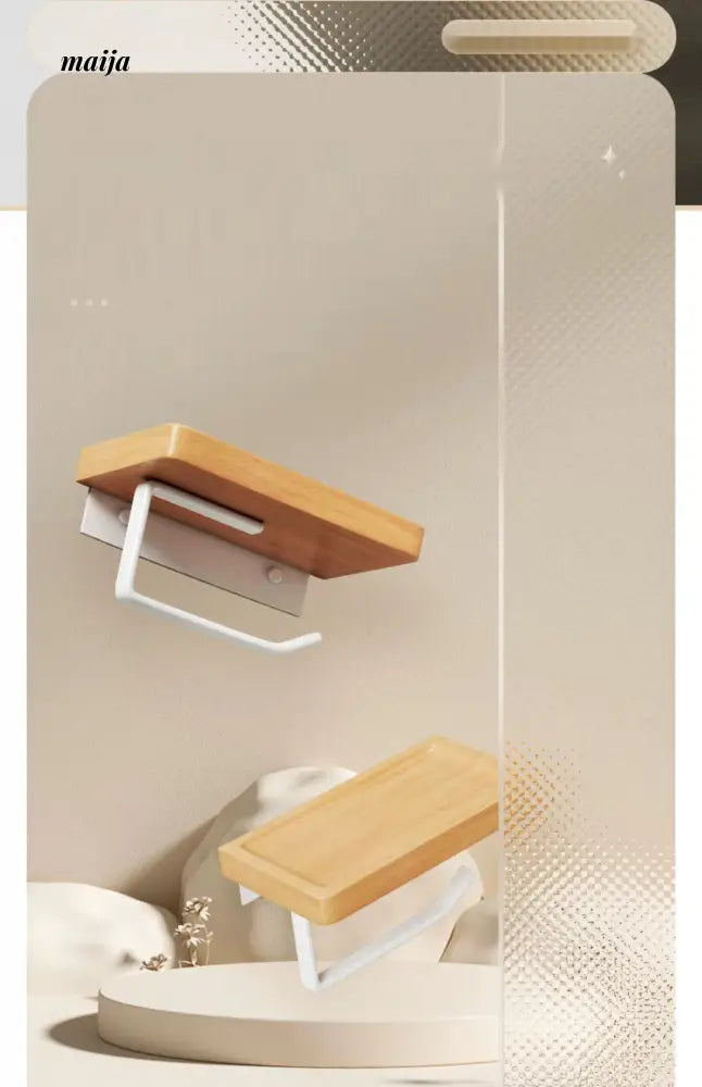 NHSJ Wall-Mounted Bathroom Tissue Box from NHSJ