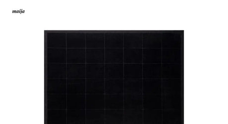 UNDERLAND Pure Black Rectangular Rug from UNDERLAND