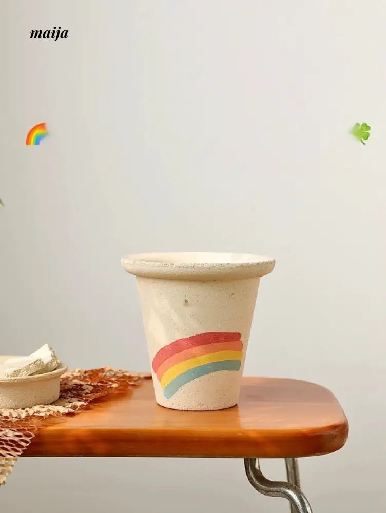 KERRY Handmade Rainbow Flower Pot