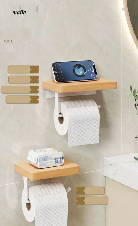 NHSJ Wall-Mounted Bathroom Tissue Box from NHSJ
