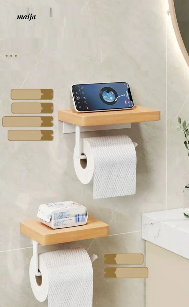 NHSJ Wall-Mounted Bathroom Tissue Box from NHSJ