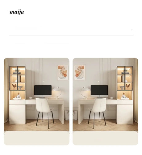 Tasnim Desk with Shelves from maija