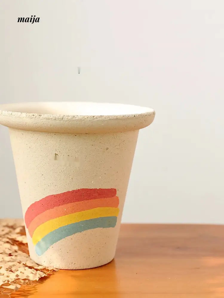 KERRY Handmade Rainbow Flower Pot