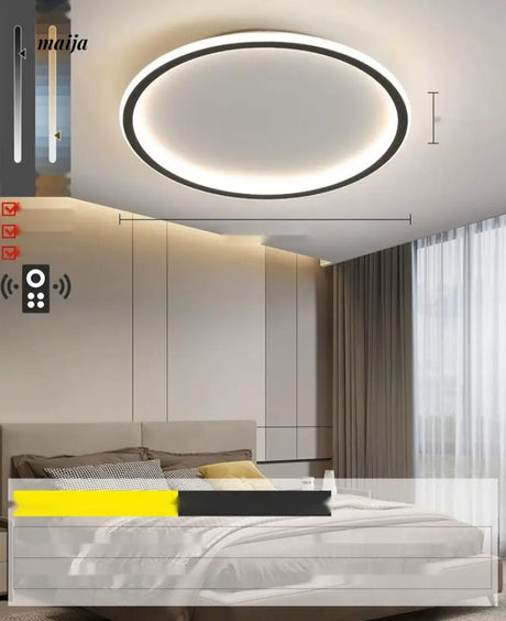 GVG LED Ultra Thin Ring Ceiling Light from GVG