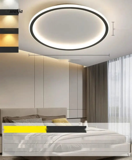 GVG LED Ultra Thin Ring Ceiling Light from GVG