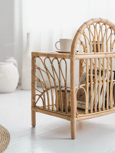 RATTAN FURNITURE Akihiko Rustic Handcrafted Storage Rack from RATTAN FURNITURE