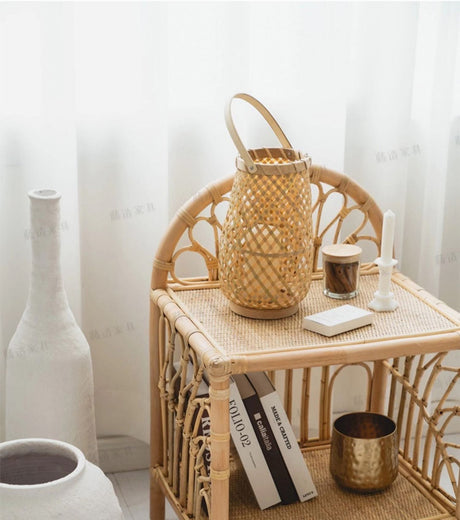 RATTAN FURNITURE Akihiko Rustic Handcrafted Storage Rack from RATTAN FURNITURE