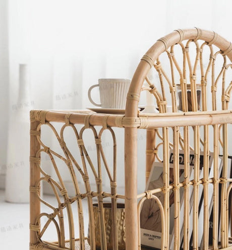 RATTAN FURNITURE Akihiko Rustic Handcrafted Storage Rack from RATTAN FURNITURE