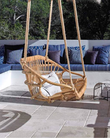 RATTAN FURNITURE Akihiro Cozy Double Cradle Hanging Basket from RATTAN FURNITURE