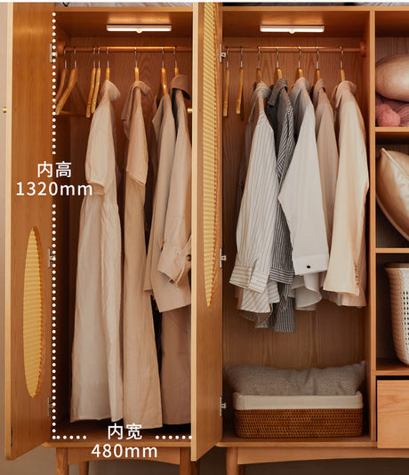 RATTAN FURNITURE Akihiro Modern Minimalist Wardrobe Unit from RATTAN FURNITURE