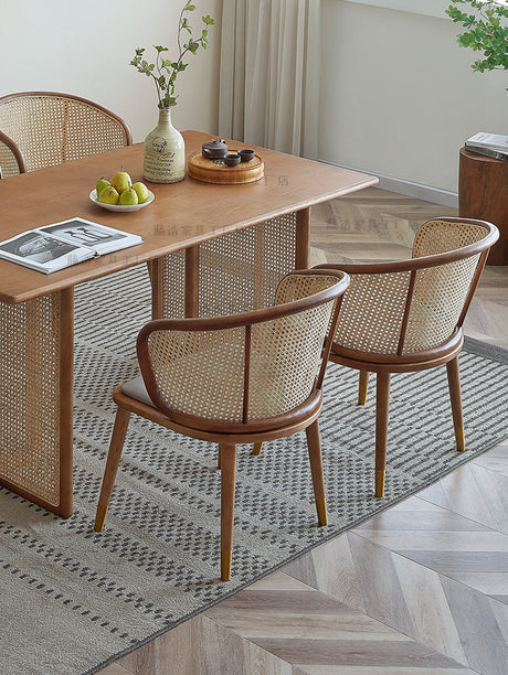 RATTAN FURNITURE Akihito Elegant Natural Wooden Highchair from RATTAN FURNITURE