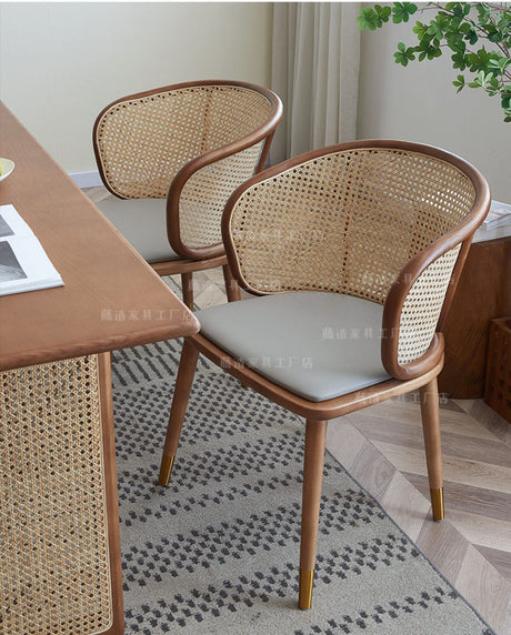 RATTAN FURNITURE Akihito Elegant Natural Wooden Highchair from RATTAN FURNITURE