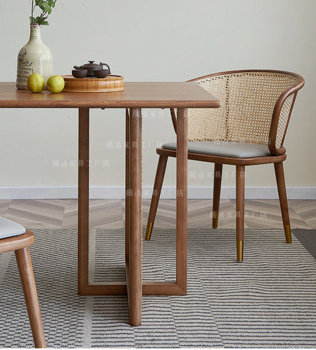 RATTAN FURNITURE Akihito Elegant Natural Wooden Highchair from RATTAN FURNITURE