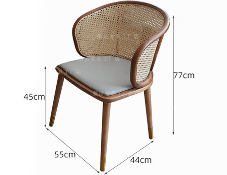 RATTAN FURNITURE Akihito Elegant Natural Wooden Highchair from RATTAN FURNITURE