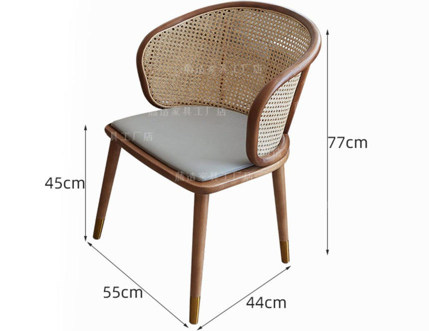 RATTAN FURNITURE Akihito Elegant Natural Wooden Highchair from RATTAN FURNITURE
