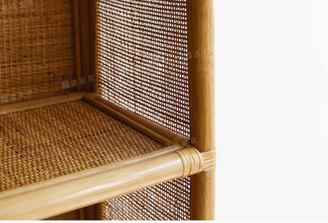 RATTAN FURNITURE Akira Elegant Minimalist Bookshelf Storage System from RATTAN FURNITURE