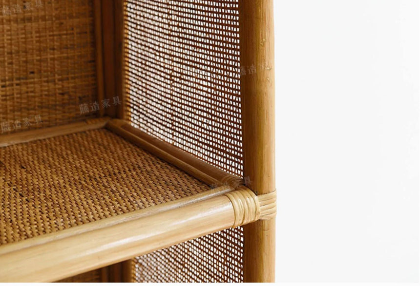 RATTAN FURNITURE Akira Elegant Minimalist Bookshelf Storage System from RATTAN FURNITURE