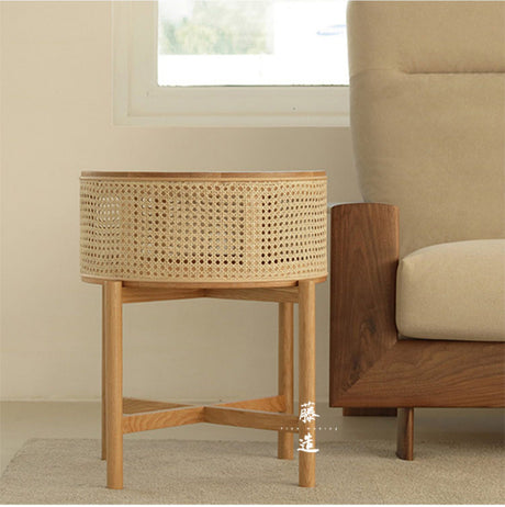 RATTAN FURNITURE Alhambra Rustic Natural Wood Side Cabinet from RATTAN FURNITURE