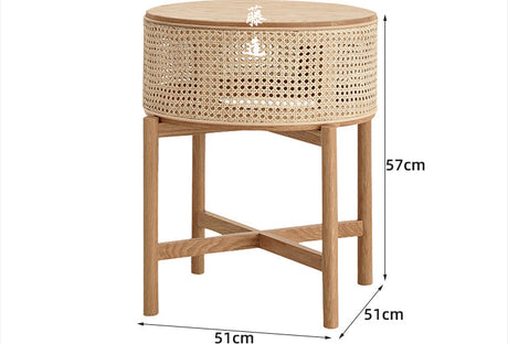 RATTAN FURNITURE Alhambra Rustic Natural Wood Side Cabinet from RATTAN FURNITURE