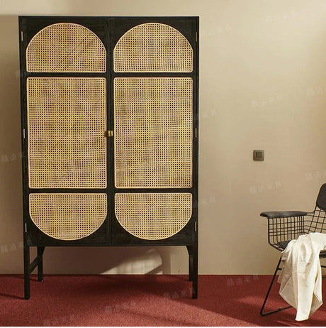 RATTAN FURNITURE Amara Elegant Retro Wardrobe from RATTAN FURNITURE