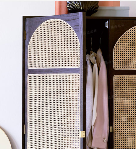 RATTAN FURNITURE Amara Elegant Retro Wardrobe from RATTAN FURNITURE