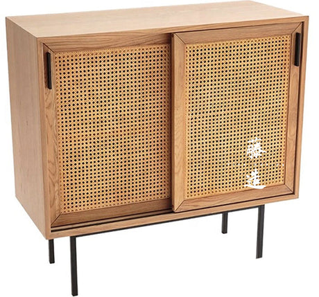 RATTAN FURNITURE Aoki Minimalist Solid Wood Shoe Cabinet from RATTAN FURNITURE