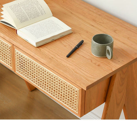 RATTAN FURNITURE Araceli Chic Modern Minimalist Desk from RATTAN FURNITURE