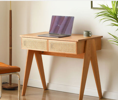 RATTAN FURNITURE Araceli Chic Modern Minimalist Desk from RATTAN FURNITURE