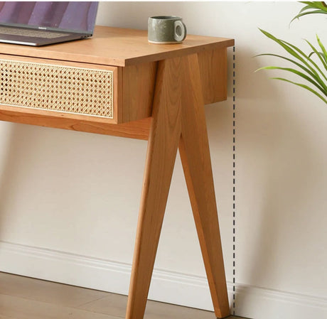 RATTAN FURNITURE Araceli Chic Modern Minimalist Desk from RATTAN FURNITURE