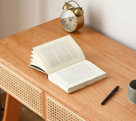 RATTAN FURNITURE Araceli Chic Modern Minimalist Desk from RATTAN FURNITURE