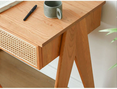 RATTAN FURNITURE Araceli Chic Modern Minimalist Desk from RATTAN FURNITURE